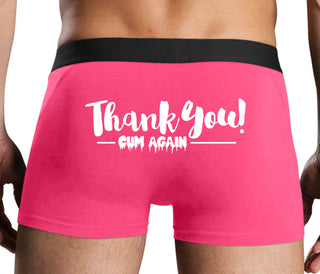 Thank You Cum Again - Pink Boxer Brief