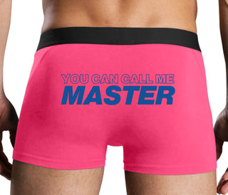 You Can Call Me Master - Pink Boxer Brief