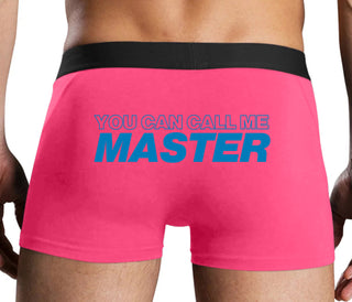 You Can Call Me Master - Pink Boxer Brief