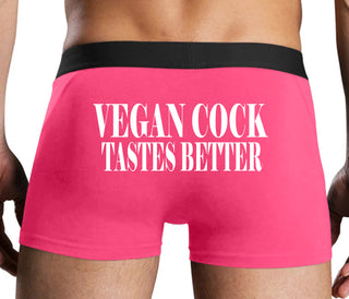 Vegan Cock Tastes Better - Pink Boxer Brief