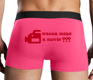 Wanna Make A Movie - Pink Boxer Brief