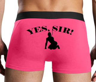 Yes Sir - Submissive Man - Pink Boxer Brief