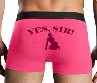 Yes Sir - Submissive Man - Pink Boxer Brief