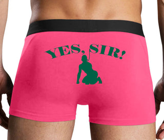 Yes Sir - Submissive Man - Pink Boxer Brief