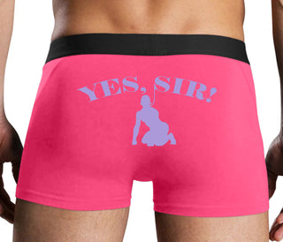 Yes Sir - Submissive Man - Pink Boxer Brief