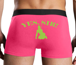 Yes Sir - Submissive Man - Pink Boxer Brief