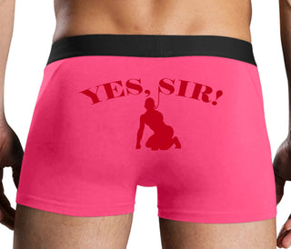 Yes Sir - Submissive Man - Pink Boxer Brief