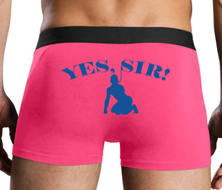 Yes Sir - Submissive Man - Pink Boxer Brief