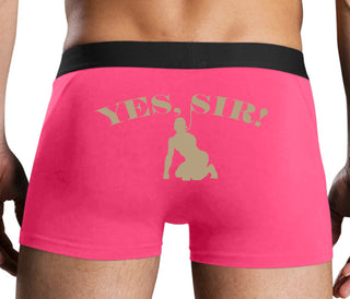 Yes Sir - Submissive Man - Pink Boxer Brief