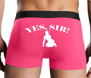 Yes Sir - Submissive Man - Pink Boxer Brief