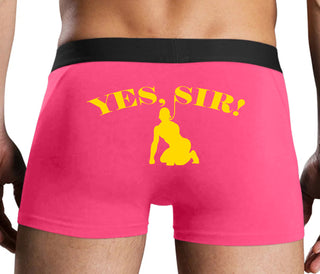 Yes Sir - Submissive Man - Pink Boxer Brief