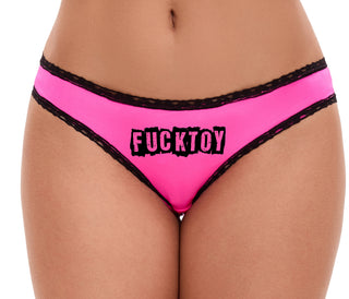 Fuck Toy - Pink Bikini Black Lace