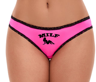 MILF - Pink Bikini Black Lace
