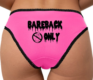 Bareback Only Bikini - Pink with Black Lace