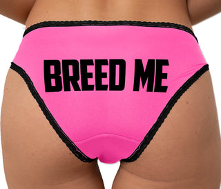 Breed Me Bikini - Pink with Black Lace
