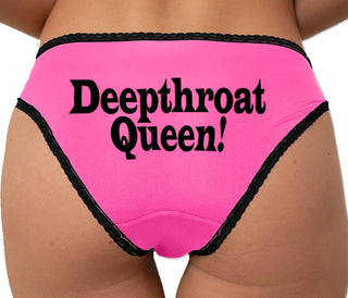 Deepthroat Queen Bikini - Pink with Black Lace