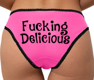 Fucking Delicious - Tasty Bikini - Pink with Black Lace