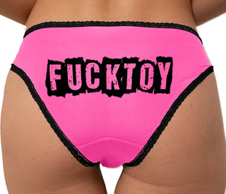 Fuck Toy Bikini - Pink with Black Lace