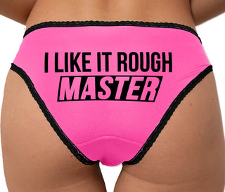 I Like It Rough Master Bikini - Pink with Black Lace