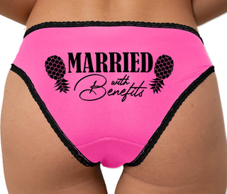 Married With Benefits Bikini - Pink with Black Lace
