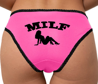 MILF Bikini - Pink with Black Lace