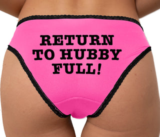 Return To Hubby Full Bikini - Pink with Black Lace
