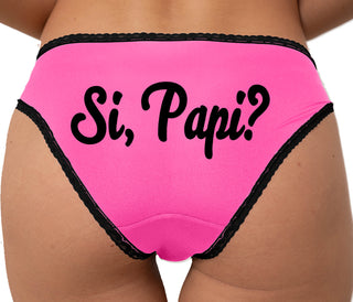 Si Pappi - Yes Daddy Bikini - Pink with Black Lace