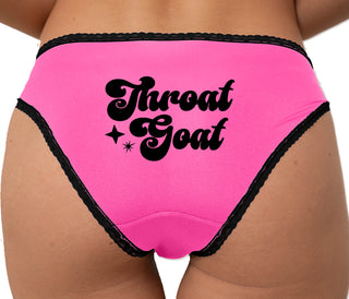 Throat Goat Bikini - Pink with Black Lace