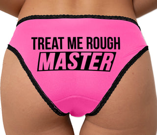 Treat Me Rough Master Bikini - Pink with Black Lace
