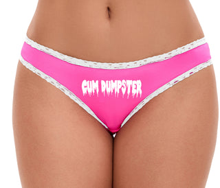 Cum Dumpster - Pink Bikini White Lace