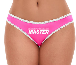Made To Serve Master - Pink Bikini White Lace