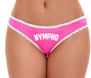 Nympho - Pink Bikini White Lace