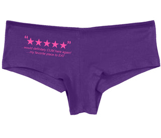 Five Star Review - Would Cum Again - Purple Boy Short