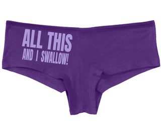 All This And I Swallow - Purple Boy Short