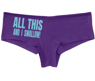 All This And I Swallow - Purple Boy Short