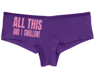 All This And I Swallow - Purple Boy Short