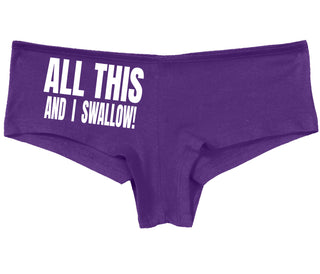 All This And I Swallow - Purple Boy Short