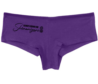 Always Down For Shenanigans - Purple Boy Short