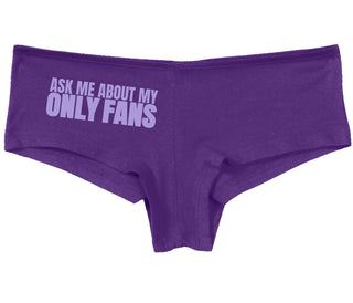 Ask Me About My Only Fans - Purple Boy Short