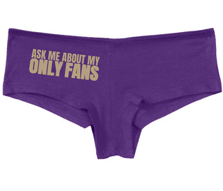Ask Me About My Only Fans - Purple Boy Short