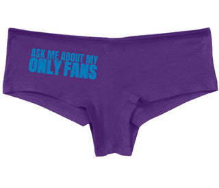 Ask Me About My Only Fans - Purple Boy Short