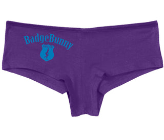 Badge Bunny for LEO Wife or Girlfriend - Purple Boy Short