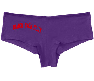 Black Cock Slut - Queen of Spades - Purple Boy Short