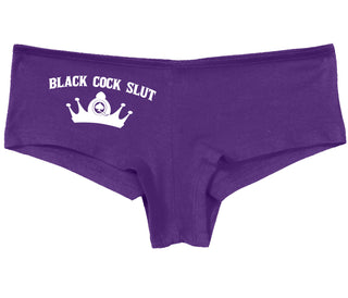 Black Cock Slut - Queen of Spades - Purple Boy Short