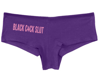 Black Cock Slut - Queen of Spades - Purple Boy Short