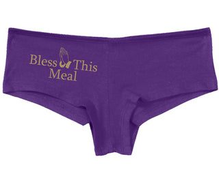 Bless This Meal - Purple Boy Short