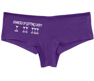 Chances Of Getting Lucky - More Wine - Purple Boy Short
