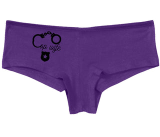 Cop Wife - Cute Handcuffs - Purple Boy Short