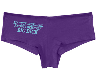 My Cuck Boyfriend Knows I Deserve A Big Dick - Purple Boy Short