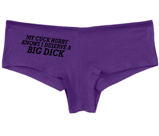 My Cuck Husband Knows I Deserve A Big Dick - Purple Boy Short